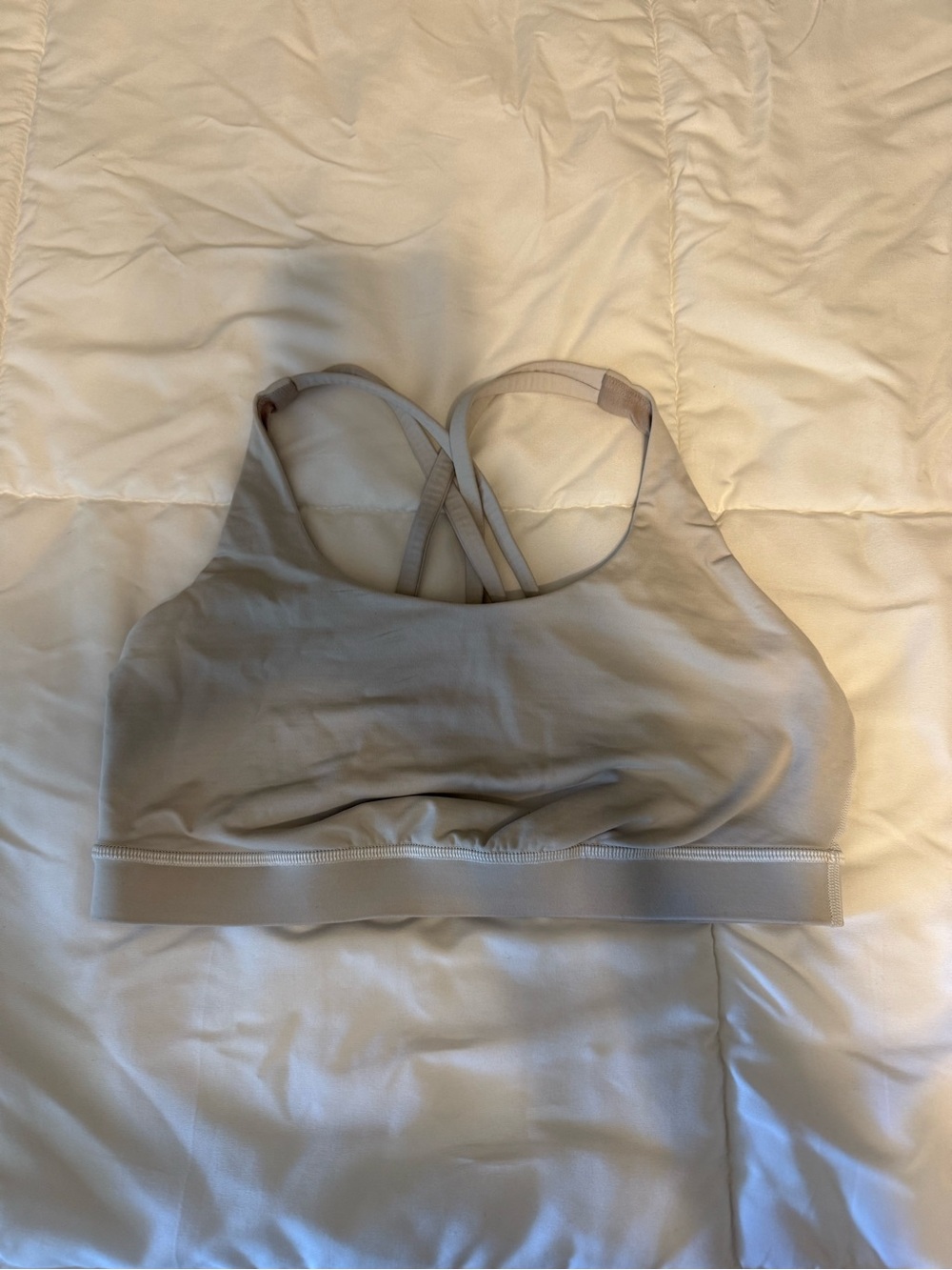 White energy longline bra lululemon